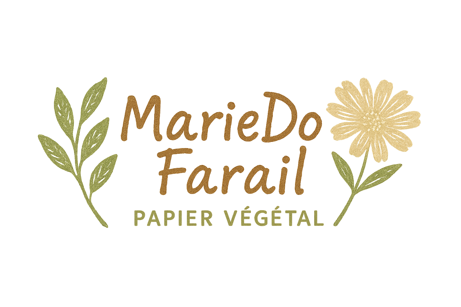 logo mariedo farail artiste papier végétal